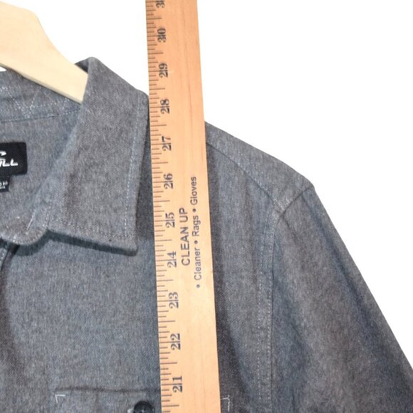 O’Neill Gray Flannel Shirt M Casual Surf Skatecore - Picture 5 of 7